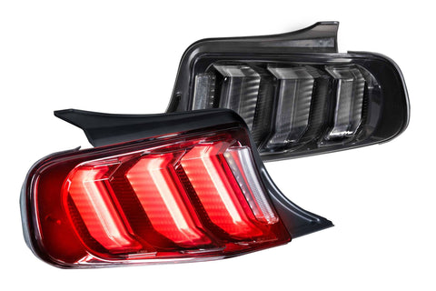XB LED Tail Lights: Ford Mustang (13-14 / Red Lens)