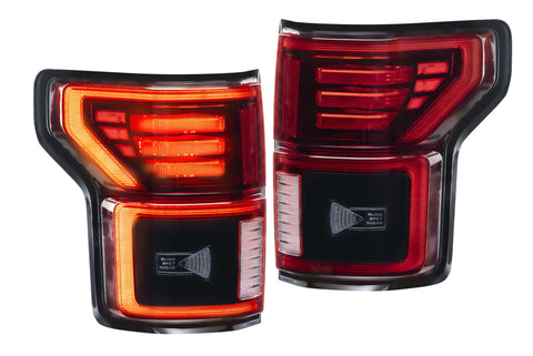 XB LED Tail Lights: Ford F-150 (15-20 / Red Lens)