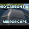 Carbon Fiber Mirror Caps Ford F-Series With Two Piece Mirrors