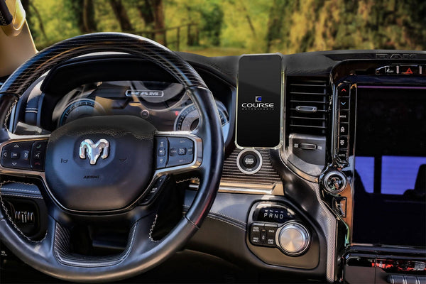 Dashboard Phone Mount For RAM Truck 2019+ – All-Metal, 25mm Ball Head, Multi-Device, 360° Adjustable