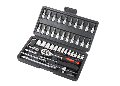 Course Motorsports 46 Piece 1/4" Drive Socket Wrench Set - Course Motorsports