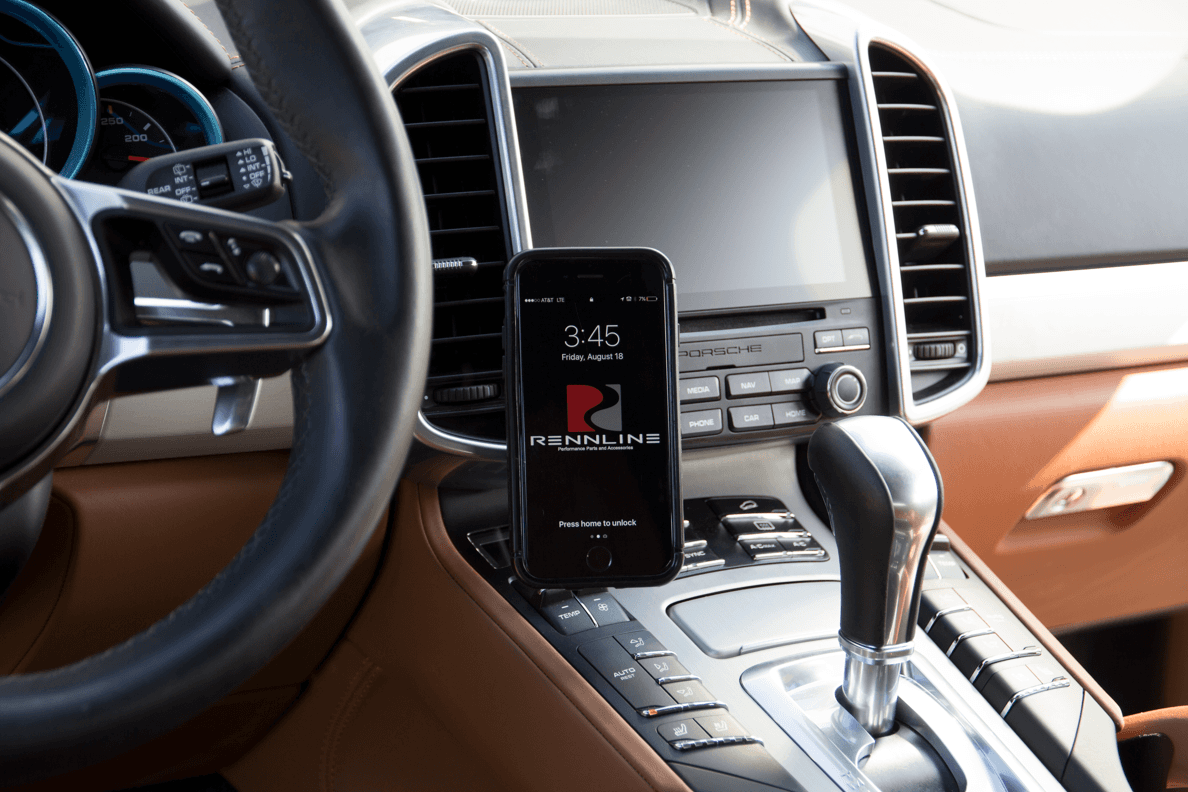 Custom Cell Phone Holder Console Mount For Porsche Cayenne – Clamp On Magnetic Mag Safe Charger Holder Perfect Interior Accessory Mod Or A Gift